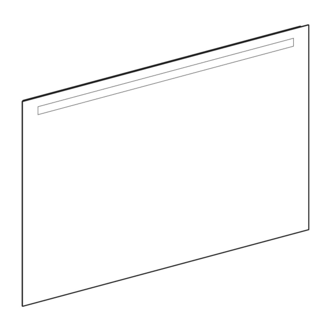 Geberit Miroir lumineux Option Basic éclairage haut, 140x90 cm