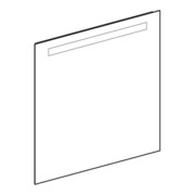 Geberit Miroir lumineux Option Basic éclairage haut, 70x70 cm-2
