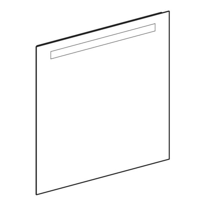 Geberit Miroir lumineux Option Basic éclairage haut, 70x70 cm