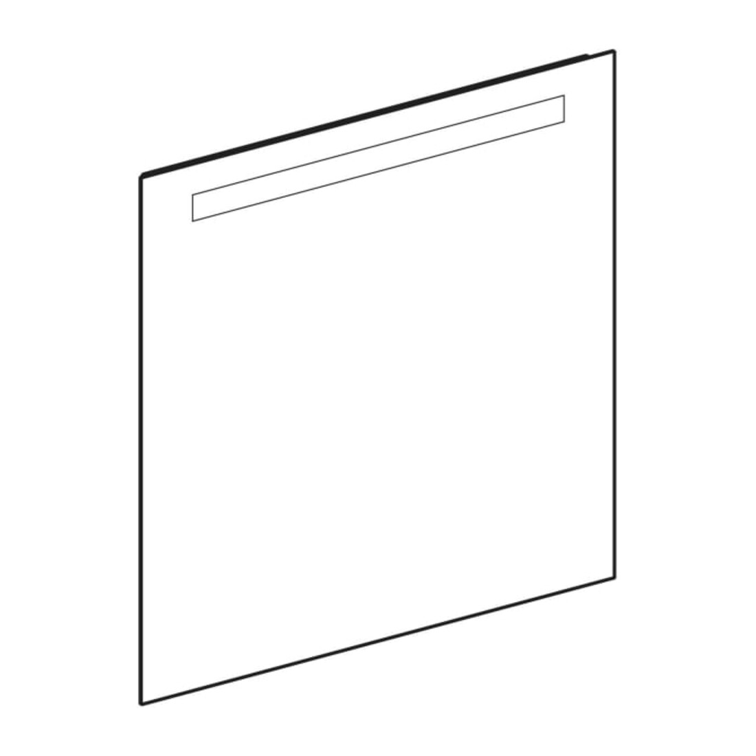 Geberit Miroir lumineux Option Basic éclairage haut, 70x70 cm