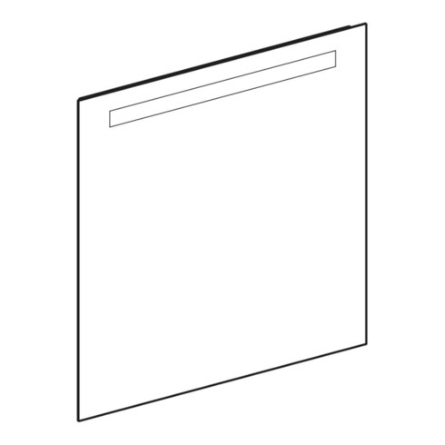 Geberit Miroir lumineux Option Basic éclairage haut, 70x70 cm