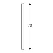 Geberit Miroir lumineux Option Basic éclairage haut, 70x70 cm-5