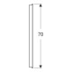 Geberit Miroir lumineux Option Basic éclairage haut, 70x70 cm
