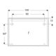 Geberit Miroir lumineux Option Basic éclairage supérieur, 100x70 cm-5
