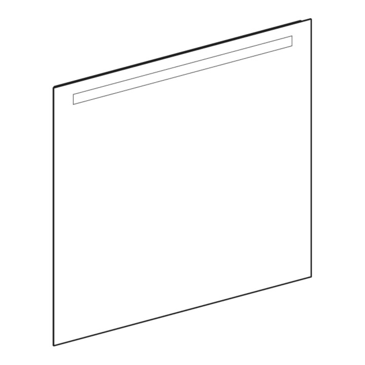 Geberit Miroir lumineux Option Basic éclairage supérieur, 100x90 cm