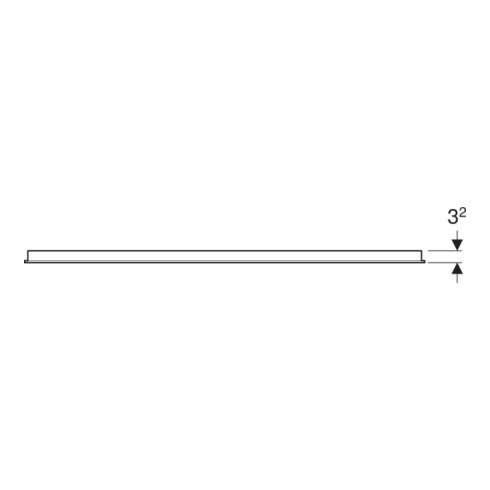 Geberit Miroir lumineux Option Basic éclairage supérieur, 120x70 cm