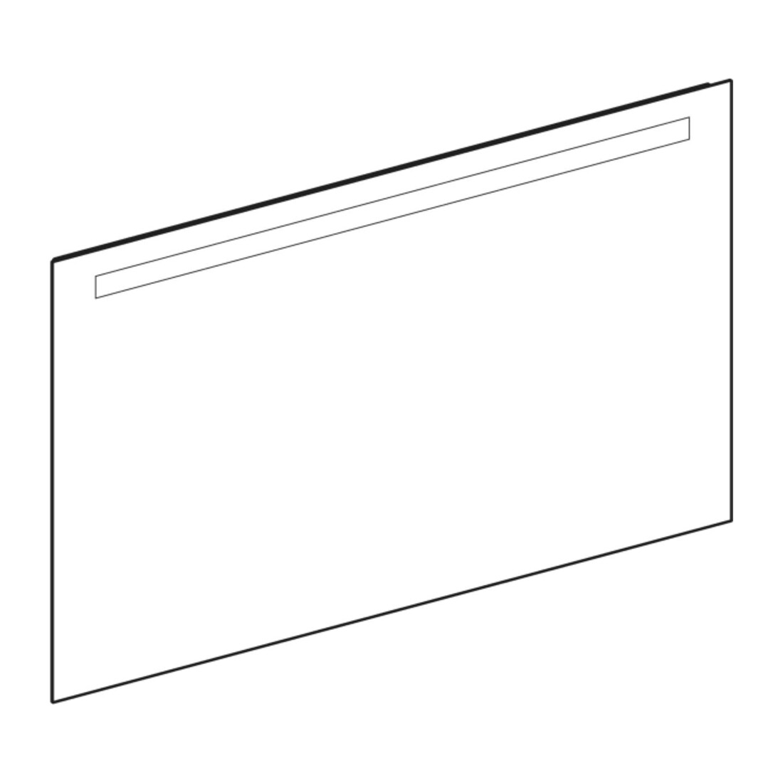 Geberit Miroir lumineux Option Basic éclairage supérieur, 120x70 cm