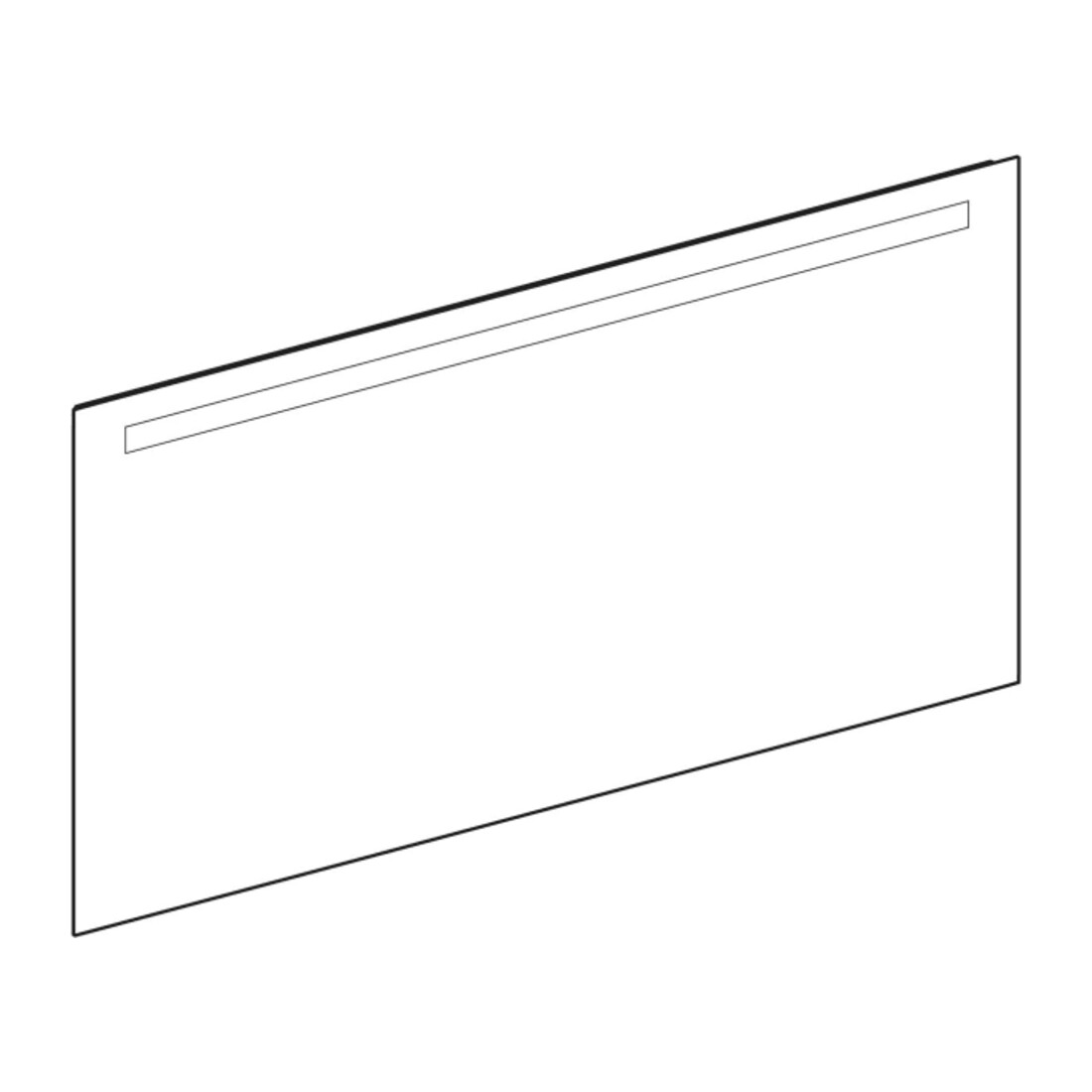 Geberit Miroir lumineux Option Basic éclairage supérieur, 140x70 cm