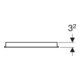 Geberit Miroir lumineux Option Basic éclairage supérieur, 40x70 cm