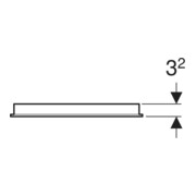 Geberit Miroir lumineux Option Basic éclairage supérieur, 40x70 cm-4