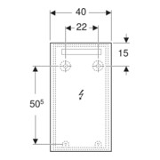 Geberit Miroir lumineux Option Basic éclairage supérieur, 40x70 cm-4