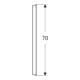 Geberit Miroir lumineux Option Basic éclairage supérieur, 40x70 cm