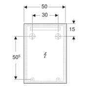 Geberit Miroir lumineux Option Basic éclairage supérieur, 50x70 cm-2