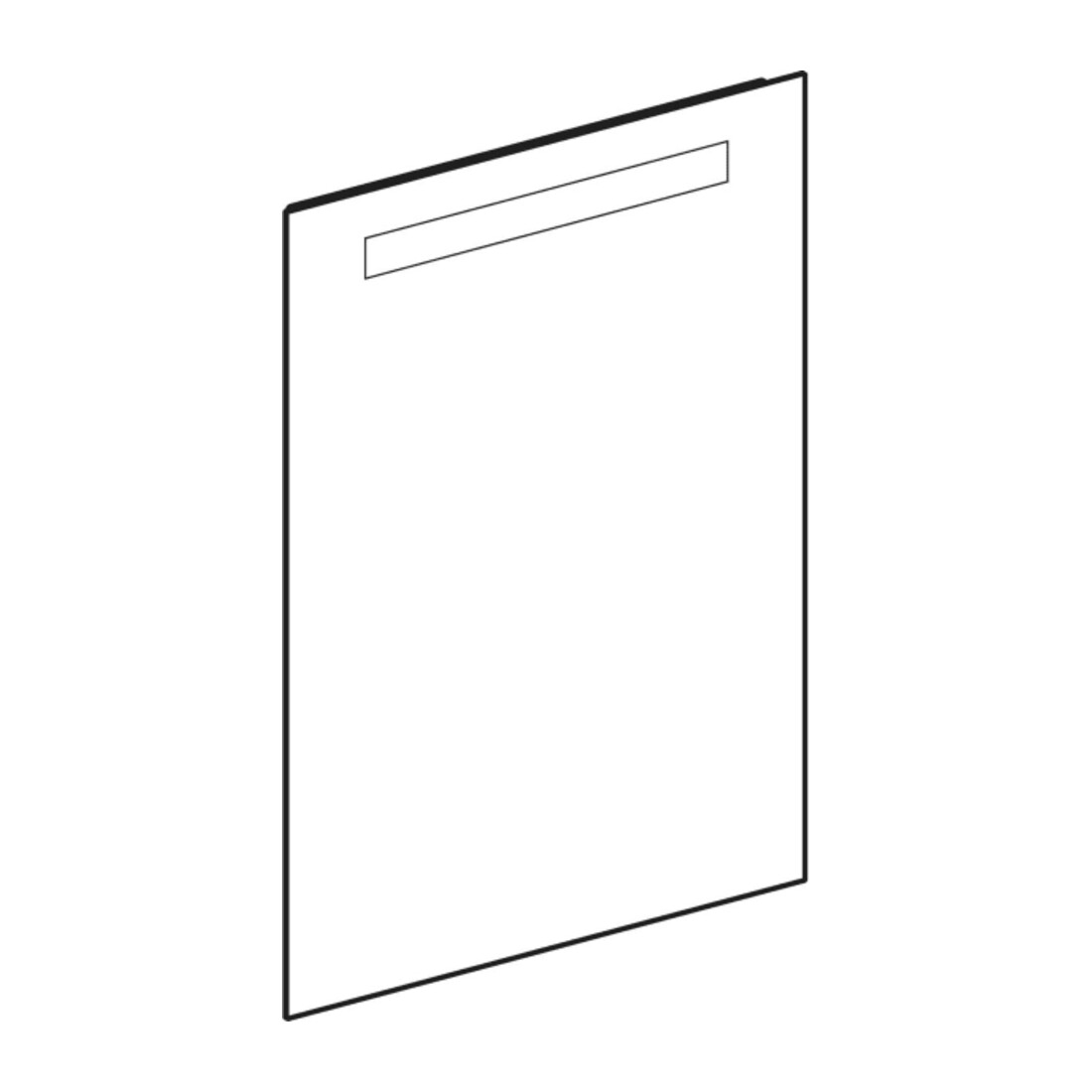 Geberit Miroir lumineux Option Basic éclairage supérieur, 50x70 cm