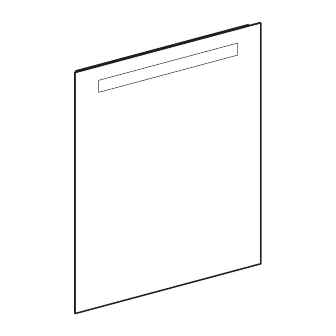 Geberit Miroir lumineux Option Basic éclairage supérieur, 60x70 cm