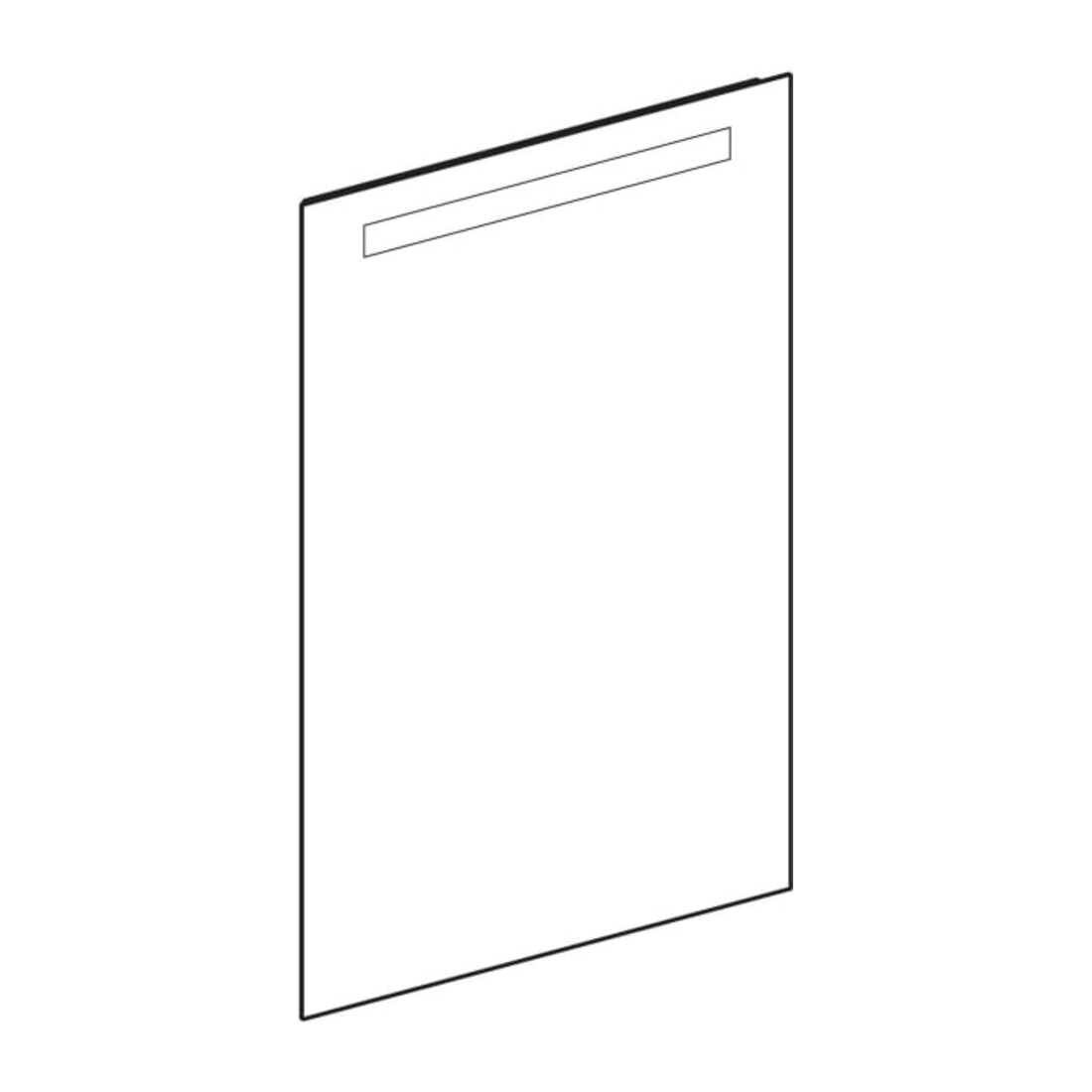 Geberit Miroir lumineux Option Basic éclairage supérieur, 60x90 cm