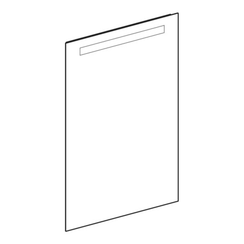 Geberit Miroir lumineux Option Basic éclairage supérieur, 60x90 cm