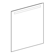 Geberit Miroir lumineux Option Basic éclairage supérieur, 80x90 cm-2