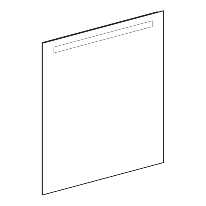 Geberit Miroir lumineux Option Basic éclairage supérieur, 80x90 cm