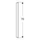 Geberit Miroir lumineux Option Basic éclairage supérieur, 90x70 cm