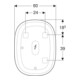 Geberit Miroir lumineux Option Oval 80x60 cm, éclairage indirect
