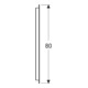 Geberit Miroir lumineux Option Oval 80x60 cm, éclairage indirect