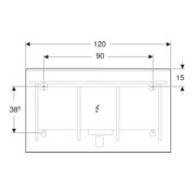 Geberit Miroir lumineux Option Plus 120x70 cm, alu anodisé, éclairage dir./ind.-5