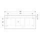 Geberit Miroir lumineux Option Plus 160x70 cm, s m/Al el, éclairage dir./ind.