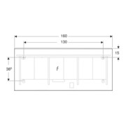 Geberit Miroir lumineux Option Plus 160x70 cm, s m/Al el, éclairage dir./ind.-5