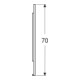 Geberit Miroir lumineux Option Plus 75x70cm, s m/Al el, éclairage dir./ind.