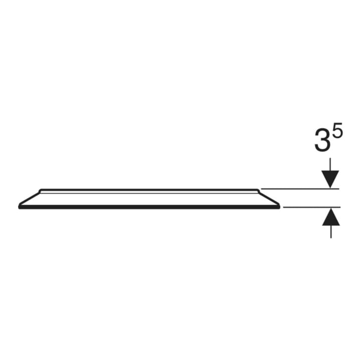 Geberit Miroir lumineux Option Round d= 50 cm, éclairage direct/indirect