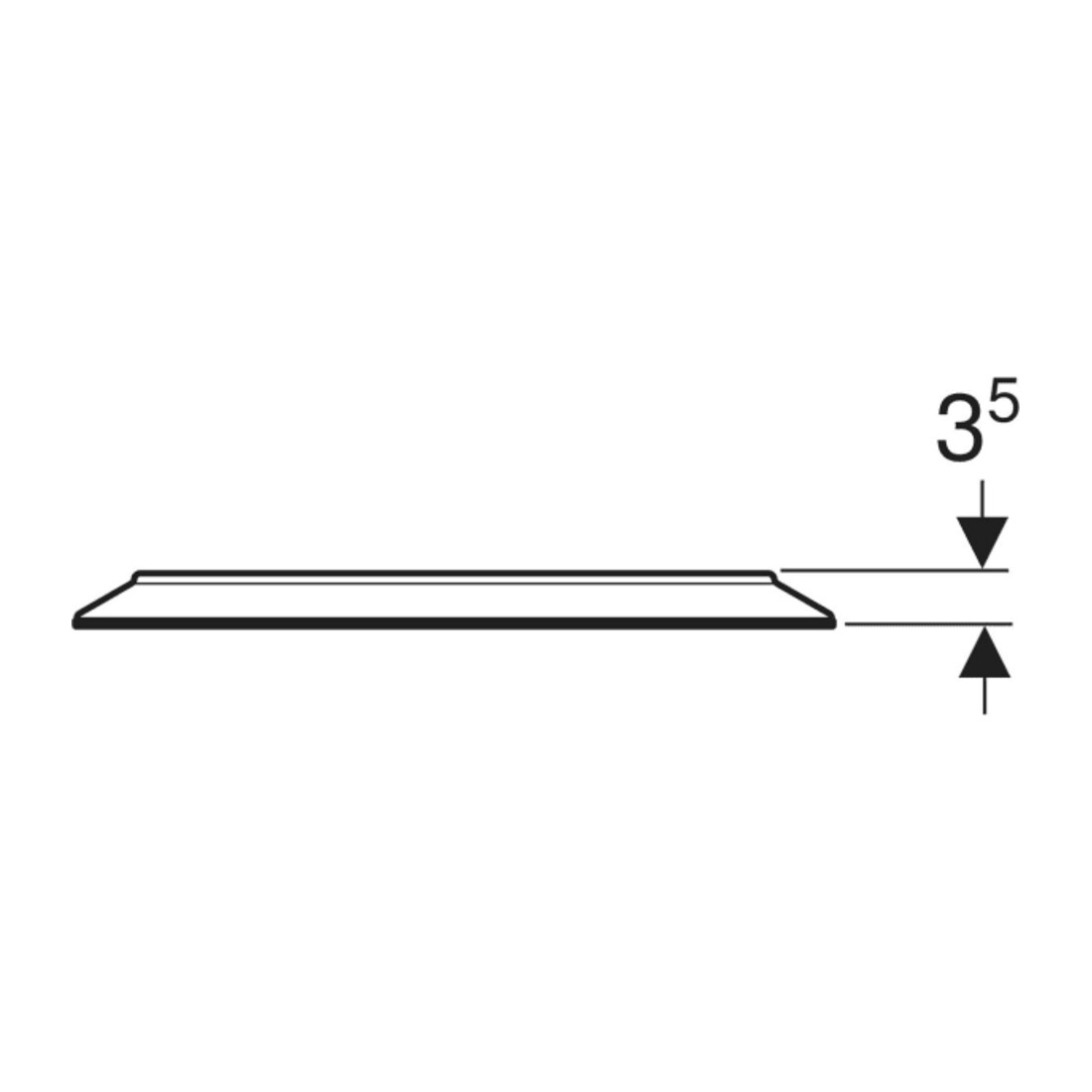 Geberit Miroir lumineux Option Round d= 50 cm, éclairage direct/indirect