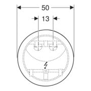 Geberit Miroir lumineux Option Round d= 50 cm, éclairage direct/indirect-5