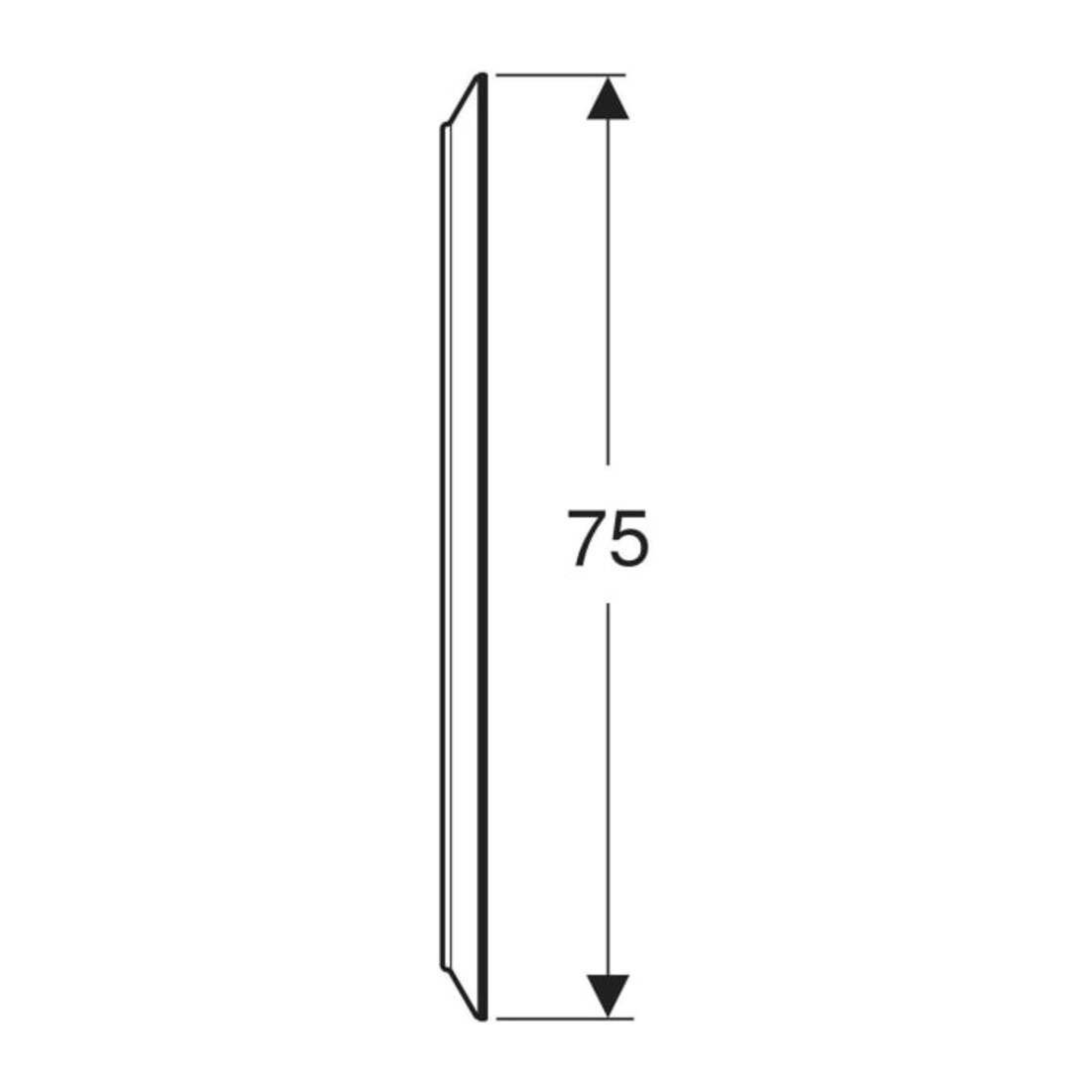 Geberit Miroir lumineux Option Round d= 75 cm, éclairage direct/indirect