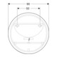 Geberit Miroir lumineux Option Round d= 90 cm, éclairage direct/indirect