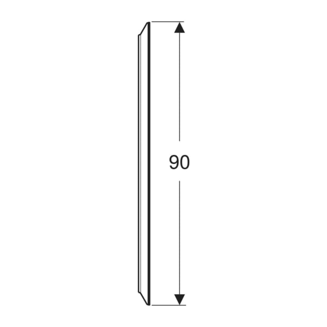 Geberit Miroir lumineux Option Round d= 90 cm, éclairage direct/indirect
