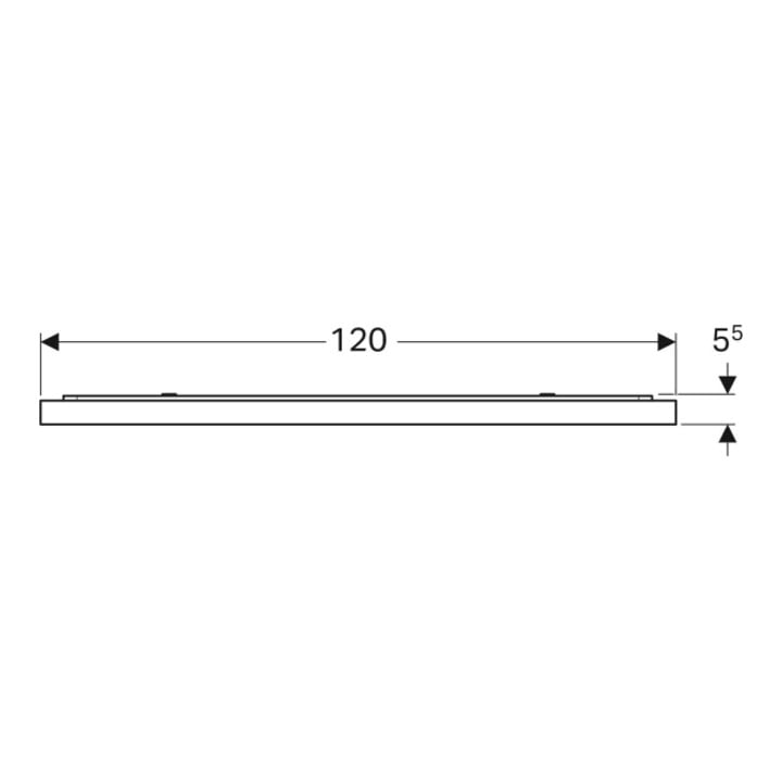 Geberit miroir lumineux Xeno2 120x71x5,5 cm, LED, 230 V, 50 Hz, 87,2 W