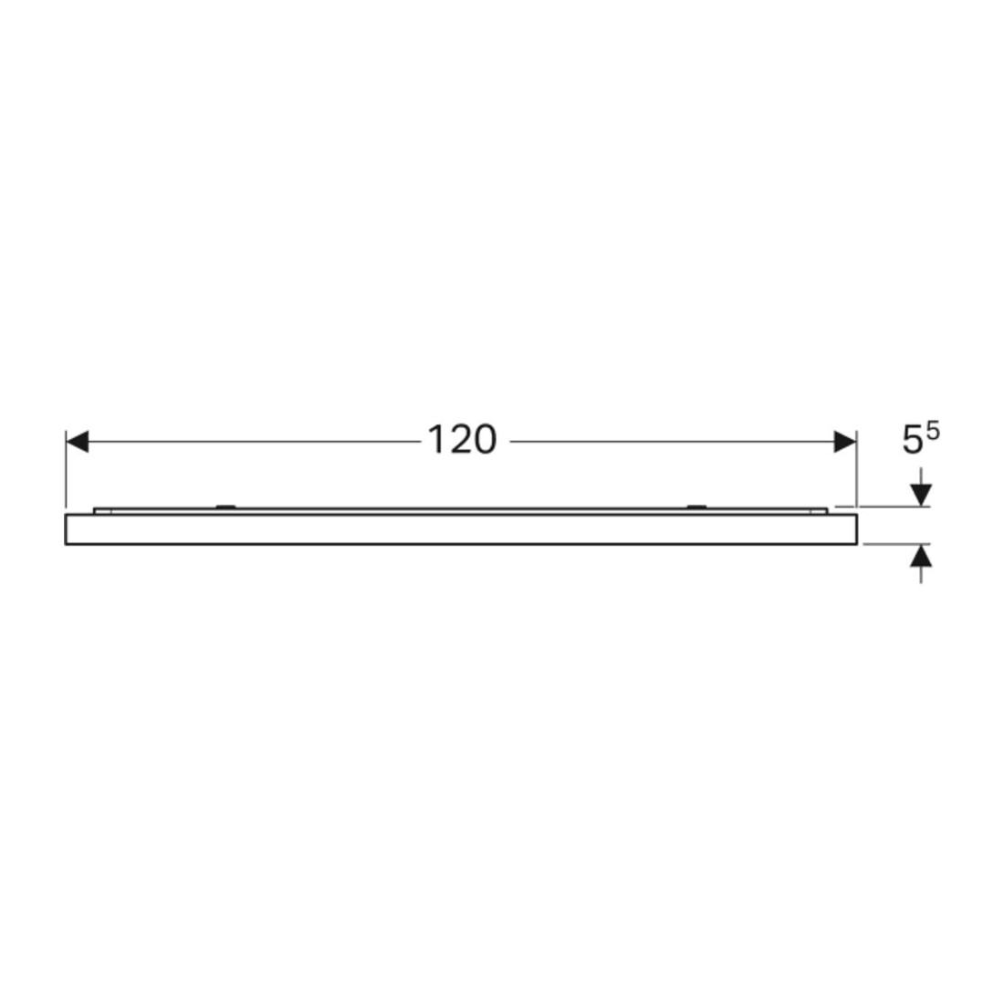 Geberit miroir lumineux Xeno2 120x71x5,5 cm, LED, 230 V, 50 Hz, 87,2 W