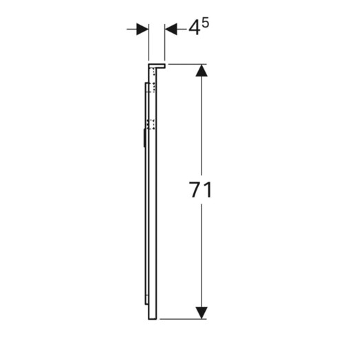 Geberit miroir lumineux Xeno2 120x71x5,5 cm, LED, 230 V, 50 Hz, 87,2 W