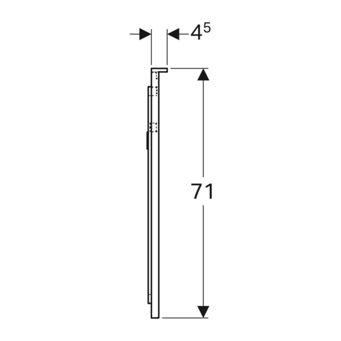 Geberit miroir lumineux Xeno2 120x71x5,5 cm, LED, 230 V, 50 Hz, 87,2 W