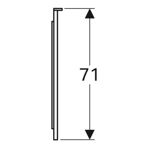 Geberit Miroir lumineux Xeno2 160x71x5,5 cm, LED, 230 V, 50 Hz, 108 W
