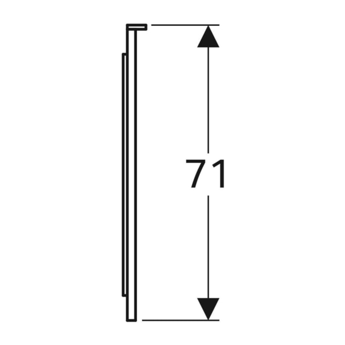 Geberit Miroir lumineux Xeno2 160x71x5,5 cm, LED, 230 V, 50 Hz, 108 W