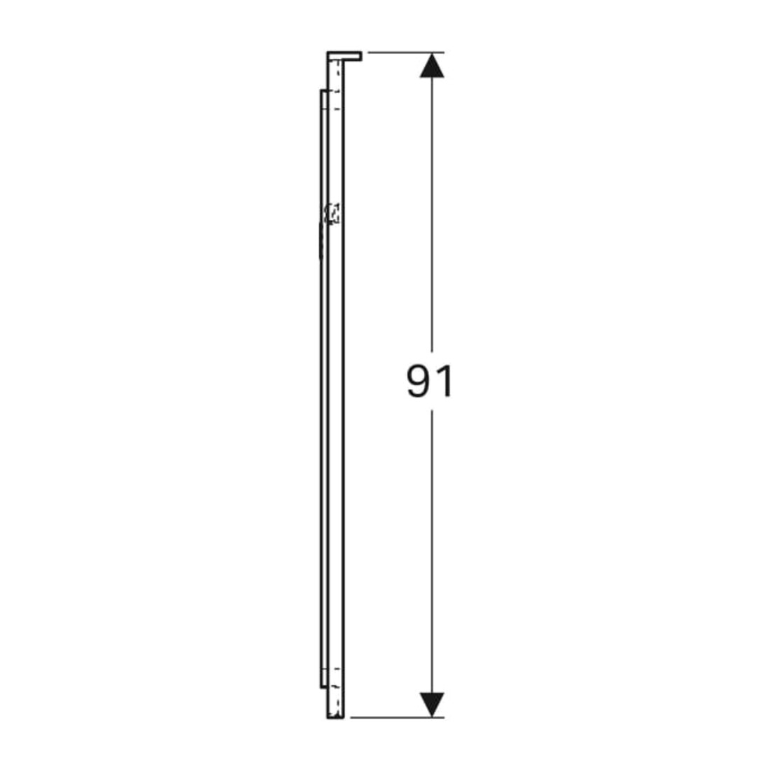 Geberit Miroir lumineux Xeno2 40x91x5,5 cm, LED, 230 V, 50 Hz, 9,4 W