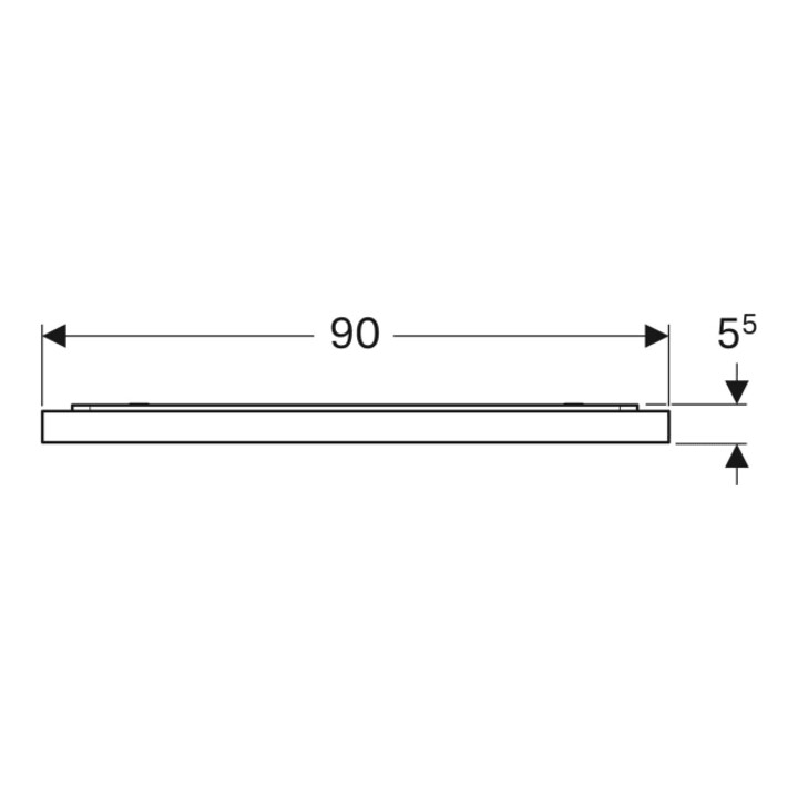 Geberit Miroir lumineux Xeno2 90x71x5,5 cm, LED, 230 V, 50 Hz, 72,7 W