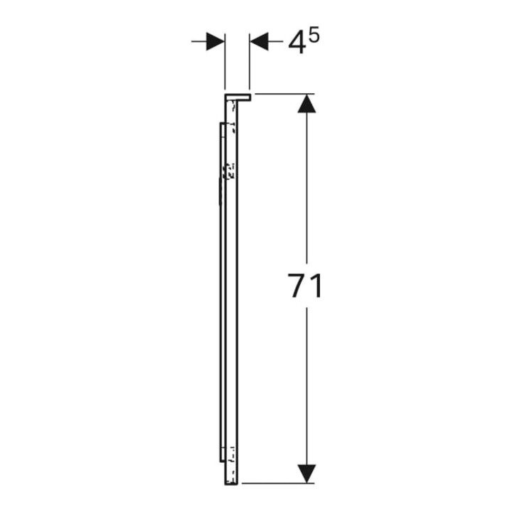 Geberit Miroir lumineux Xeno2 90x71x5,5 cm, LED, 230 V, 50 Hz, 72,7 W