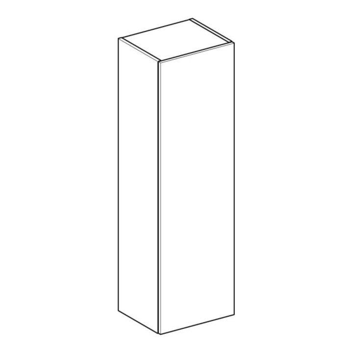 Geberit Mittelhochschrank Smyle Square 36x118x29,9cm, 1 T., Holzst. Nussb hick.