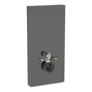 Geberit Module WC mural Monolith H 101 cm, abattant frein de chute, alu satiné chromé noir