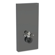 Geberit Module WC mural Monolith H 101 cm, abattant frein de chute, alu satiné chromé noir