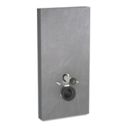 Geberit Module WC mural Monolith H 101 cm, ardoise foncée, alu satiné chromé SW