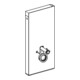 Geberit Module WC mural Monolith H 101 cm, ardoise foncée, alu satiné chromé SW